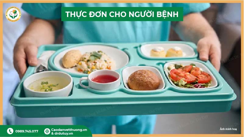 thực đơn cho người bị loét da