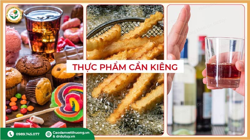 thực phẩm cần kiêng khi bị loét da