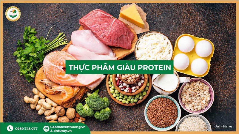 thực phẩm giàu protein cho bệnh nhân loét