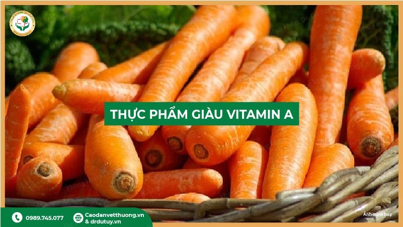 thực phẩm giàu vitamin a tái tạo da
