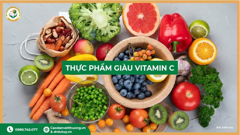 thực phẩm giàu viatmin c hỗ trợ lành vết thương