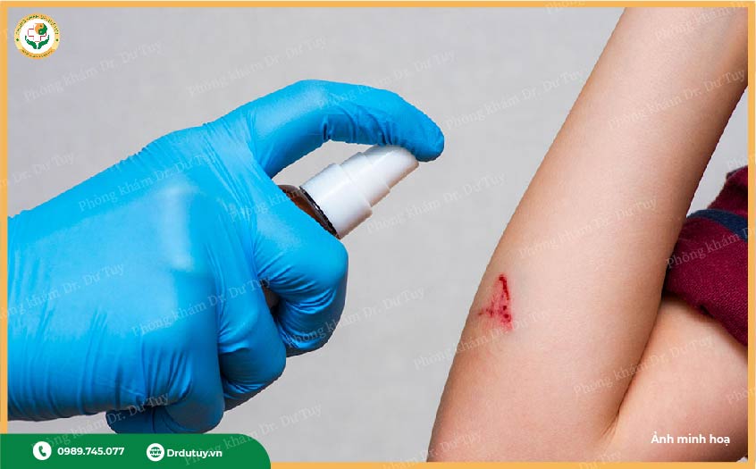 thuốc xịt gây hoại tử da
