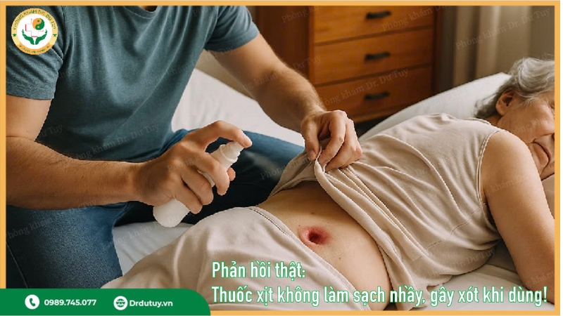 Cảnh báo: Thuốc xịt trị lở loét gây đau rát- Phản hồi thực tế từ gia đình bệnh nhân