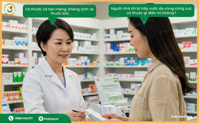 thuốc xịt tạo màng vết loét