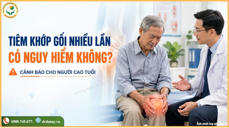 Tiêm khớp gối nhiều lần có nguy hiểm không? Cảnh báo cho người cao tuổi