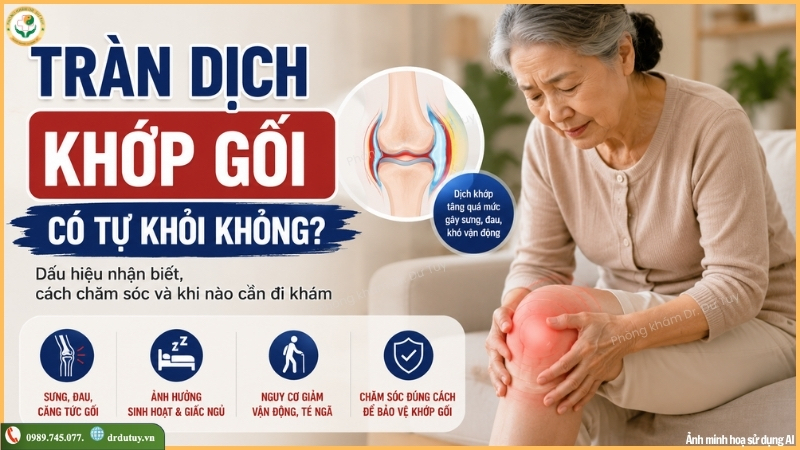 tràn dịch khớp gối có tự khỏi không?