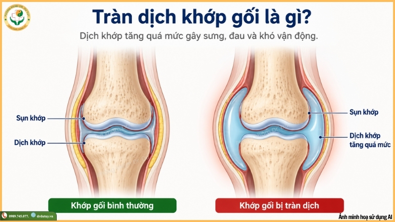 tràn dịch khớp gối là gì?