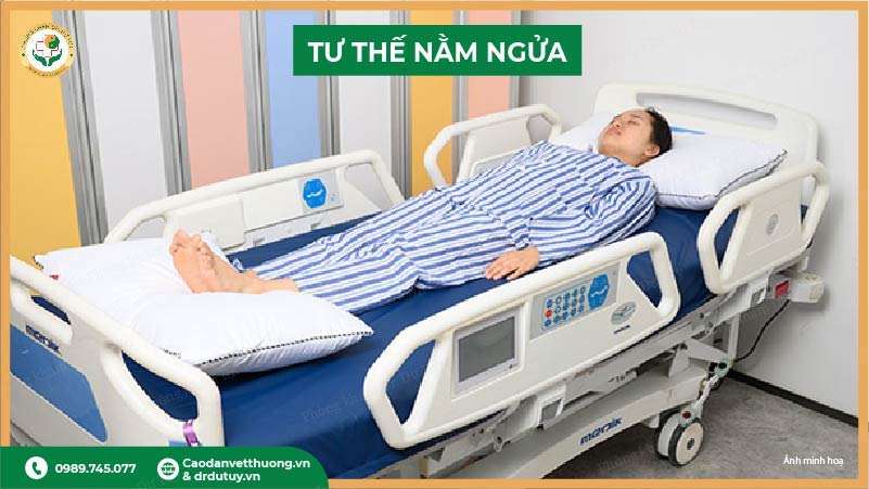 tư thế nằm ngửa đúng cách