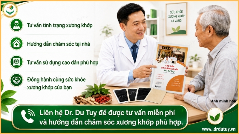 tư vấn chăm sóc đau khớp gối Dr. Dư Tuy