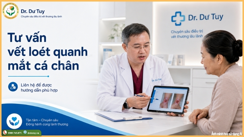 tư vấn loét quanh mắt cá chân Dr. Dư Tuy