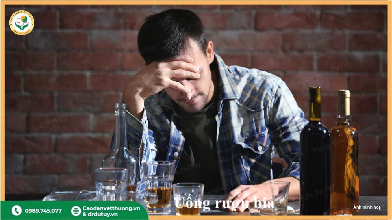 uống rượu bia thường xuyên gây ung thư