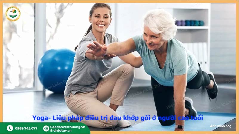 vật lý trị liệu đau khớp gối người cao tuổi