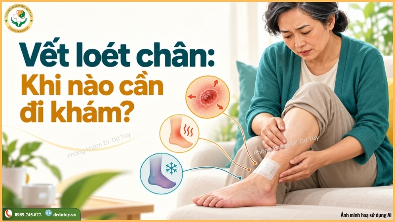 vết loét chân khi nàoo cần đi khám
