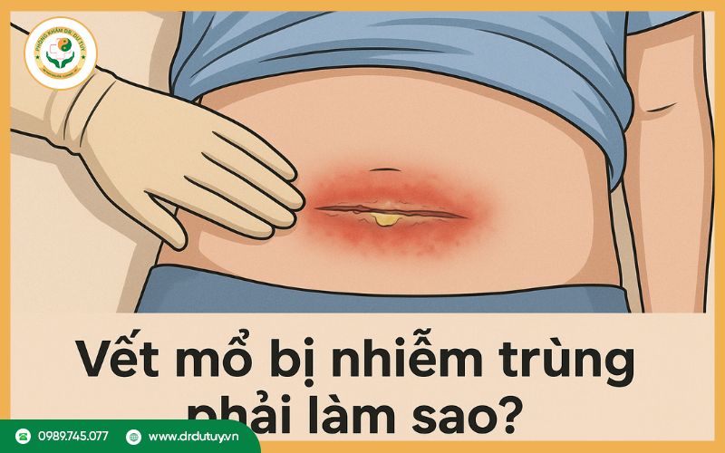 Vết mổ bị nhiễm trùng phải làm sao? Hướng dẫn cách xử lý