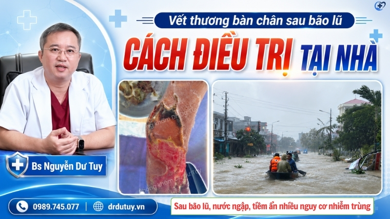 Vết thương bàn chân sau bão lũ ở người cao tuổi: Hành trình hồi phục của bệnh nhân 96 tuổi