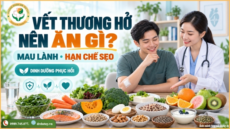 Bị vết thương hở nên ăn gì cho mau lành và không để lại sẹo