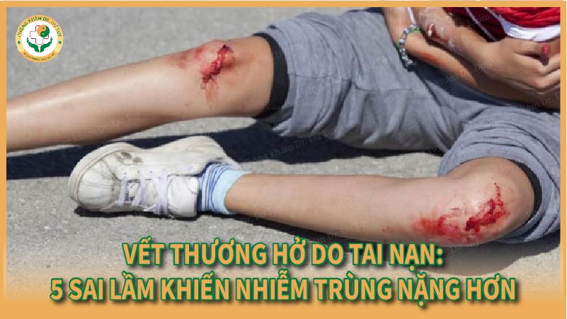 Vết thương hở do tai nạn: 5 sai lầm khiến nhiễm trùng nặng hơn