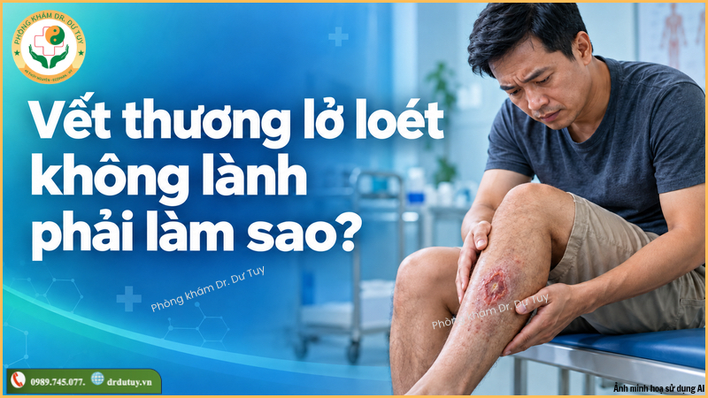Vết thương lở loét không lành phải làm sao? Nguyên nhân và cách xử lý