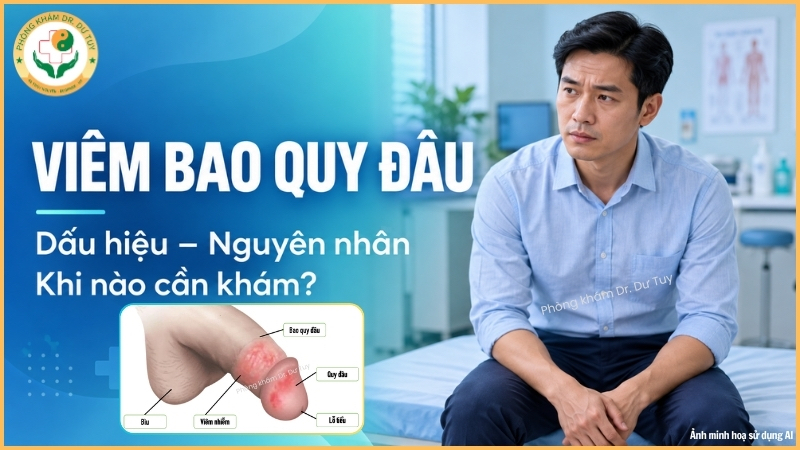 Viêm bao quy đầu: Dấu hiệu, nguyên nhân và khi nào cần khám?