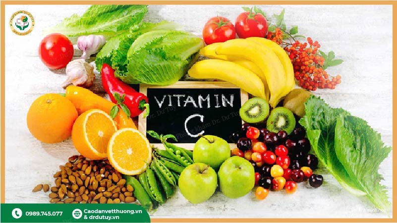 vitamin c giúp lành vết thương