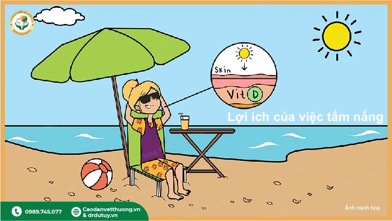 vitamin D từ ánh nắng mặt trời